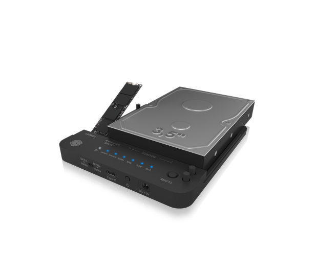 ICY BOX M.2 NVMe SSD, 2.5"/3.5" SATA SSD/HDD (klonowanie) - 1194397 - zdjęcie 2